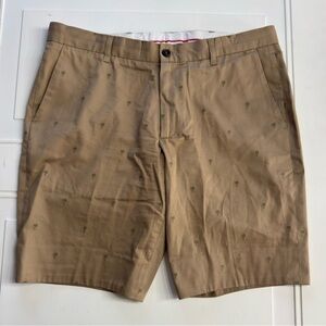 Paul Smith Men’s Size 32 Khaki Palm Tree Chino Shorts Cotton